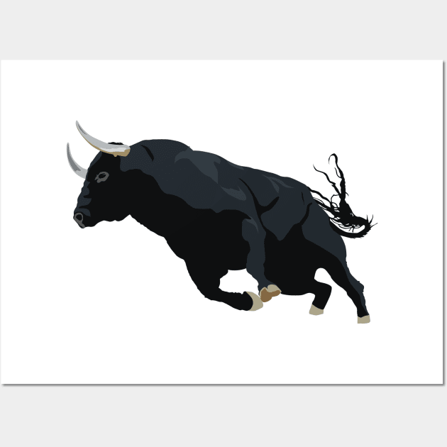 Black Bull Wall Art by NorseTech